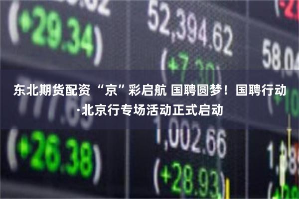 东北期货配资 “京”彩启航 国聘圆梦！国聘行动·北京行专场活动正式启动