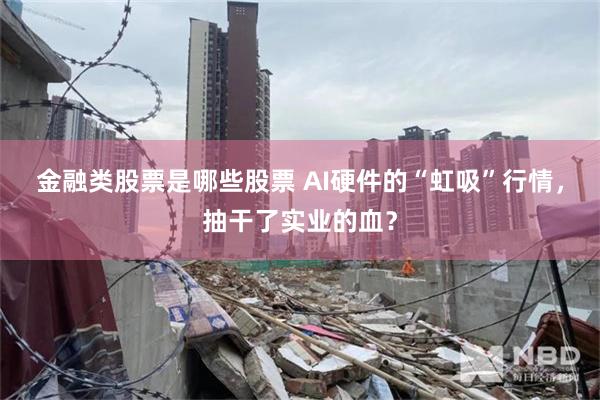 金融类股票是哪些股票 AI硬件的“虹吸”行情，抽干了实业的血？