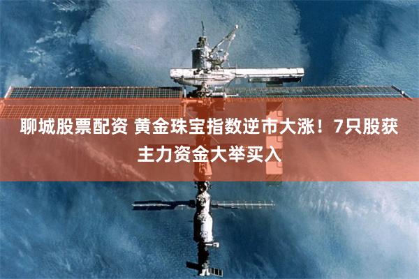 聊城股票配资 黄金珠宝指数逆市大涨！7只股获主力资金大举买入